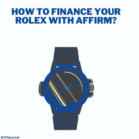 finance a rolex|finance rolex with affirm.